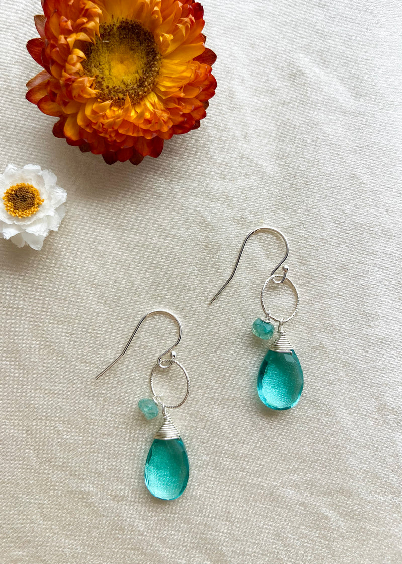 Parabia Blue Quartz Earrings