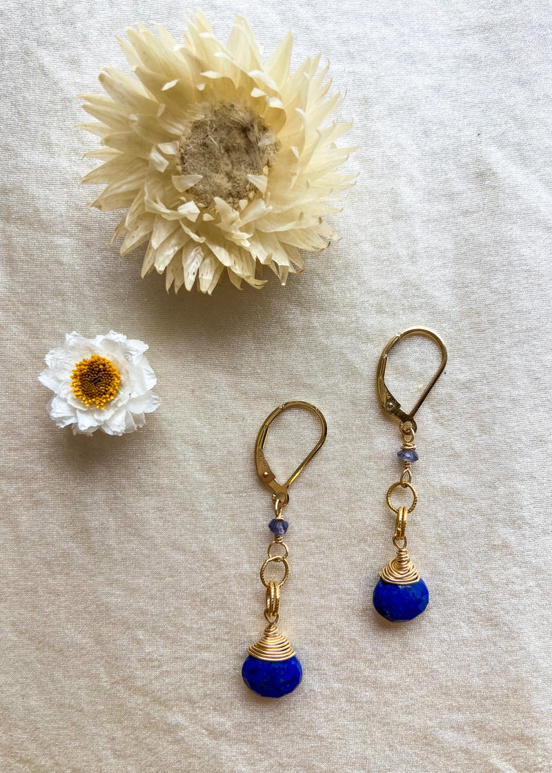 Lapis Dangle Earrings