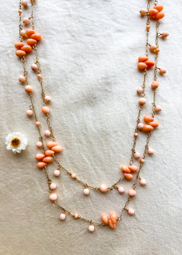 Pink Coral Necklace