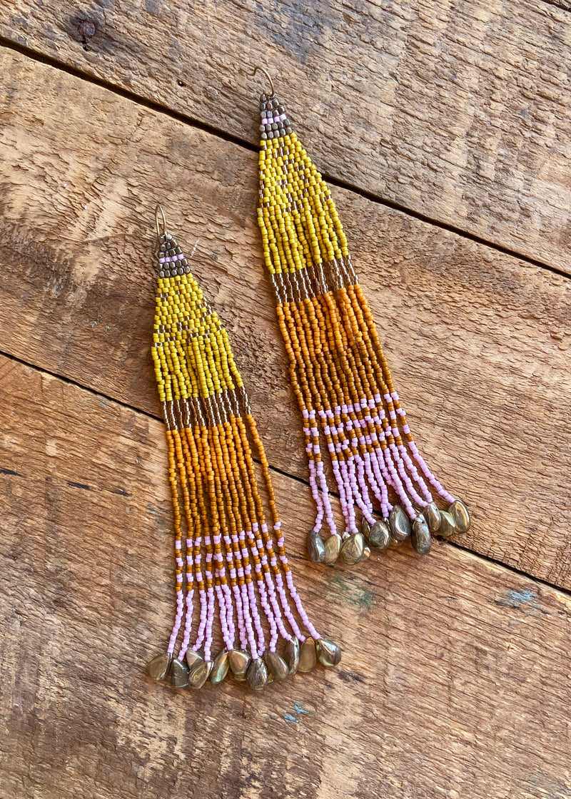 Golden Dream Tassel Earrings