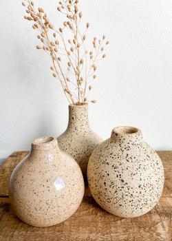 Speckled Earth Bud Vases