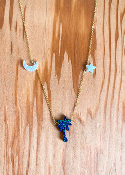 Starry Night Opal Necklace