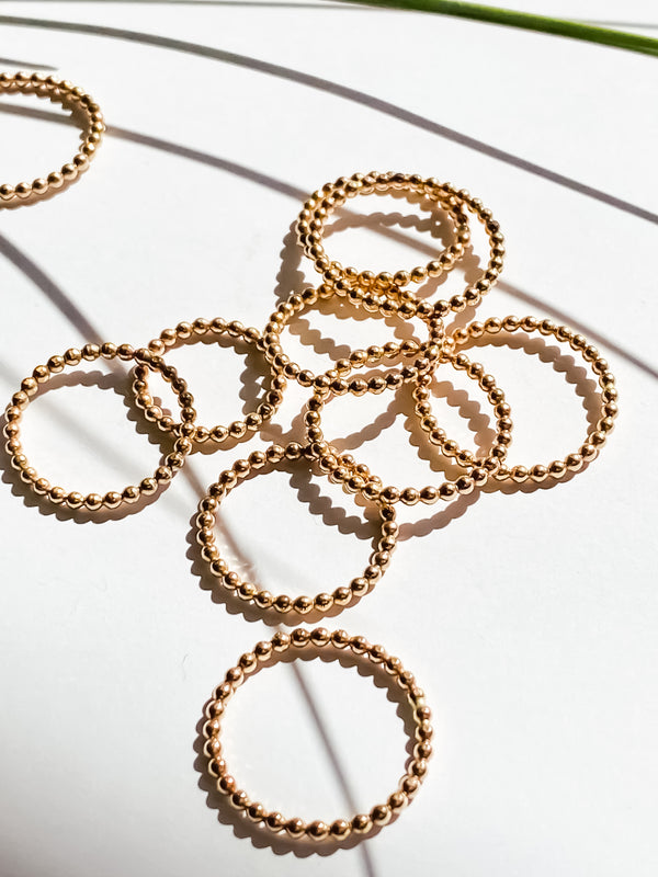 The Beaded Stacking Ring