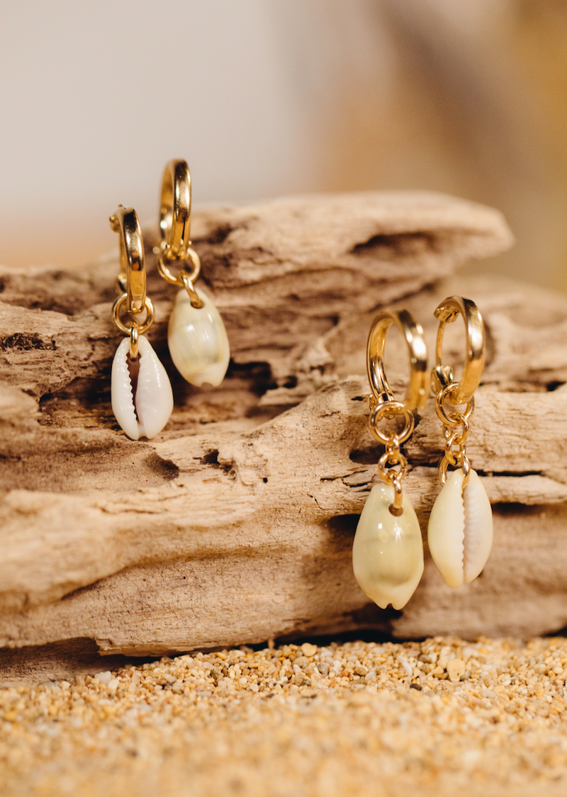 Cowrie Charm Earrings