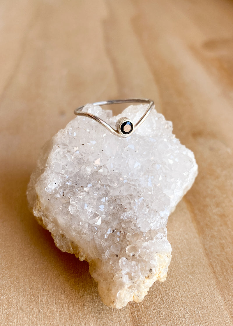 Stoned Arc Ring