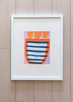 Fruit Striped Flora no.4 - Framed Giclee